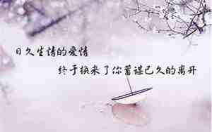 分手伤感网名男生
