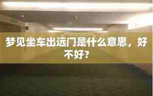 梦见自己和别人坐车出去打工