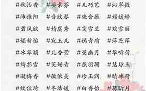 姓张四字女孩名字大全