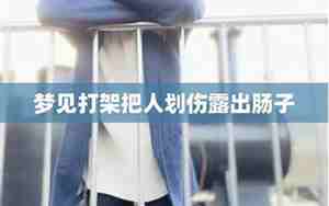 梦见自己把别人划伤了