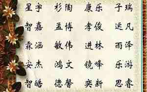 男孩起名楚辞周易
