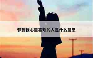 梦到喜欢的明星是什么预兆