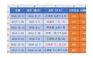 农历转换公历查询