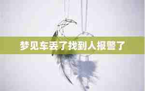 梦见借的别人的车丢了啥意思