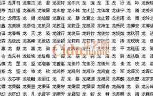 龙姓名字大全男孩霸气