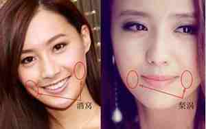 酒窝凹陷的女人面相图片