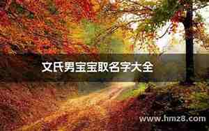 文氏名字大全女孩