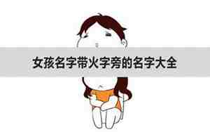 火字旁的名字大全集