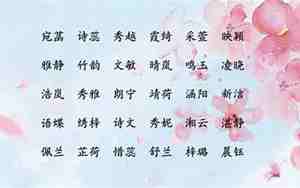 王起名女孩