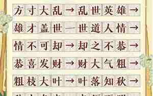 成语接龙答案大全角字开头