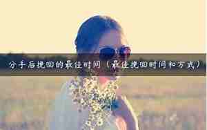 分手后想挽回男友