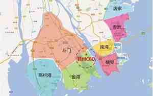 珠海划分为五个区