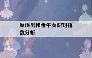 金牛摩羯配对指数朋友