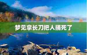 梦到被别人捅了