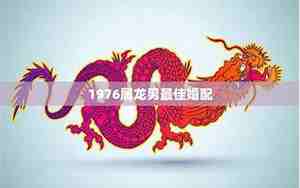 属龙男的最佳婚配是属什么的最好