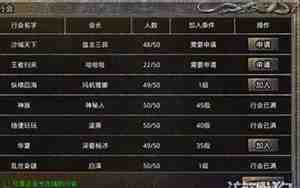 霸气的传奇行会名字大全