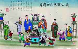 张公艺的后代家谱图
