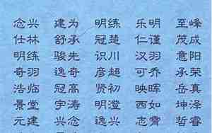 思字取名男孩寓意