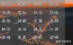 扬字起名寓意