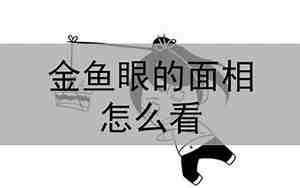 金鱼眼男人什么面相适合