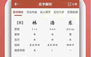 起名测名打分免费测试