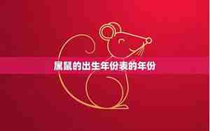 鼠是哪一年的生肖