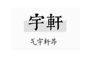 宇轩这个名字有什么寓意