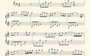 简单好听的钢琴曲简谱 初学