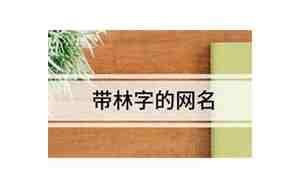 带林字的网名好听又有内涵